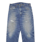 DICKIES Mens Lined Regular Fit Blue Denim Straight Leg Cotton Jeans W33 L30