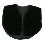 Womens Black Faux Fur Jacket M Polyester Blend Plush Soft Fabric Easy Wear