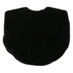 Womens Black Faux Fur Jacket M Polyester Blend Plush Soft Fabric Easy Wear