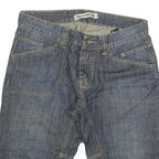 NEW CARO Mens Denim Blue Casual Shorts XL W32 Relaxed Fit Cotton Blend