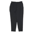 ALL SAINTS Womens Black Slim Fit Trousers W26 L26 Zip Polyester Blend