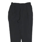 ALL SAINTS Womens Black Slim Fit Trousers W26 L26 Zip Polyester Blend