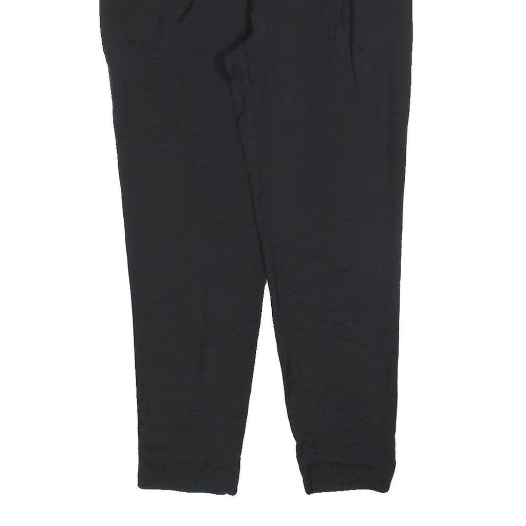 ALL SAINTS Womens Black Slim Fit Trousers W26 L26 Zip Polyester Blend