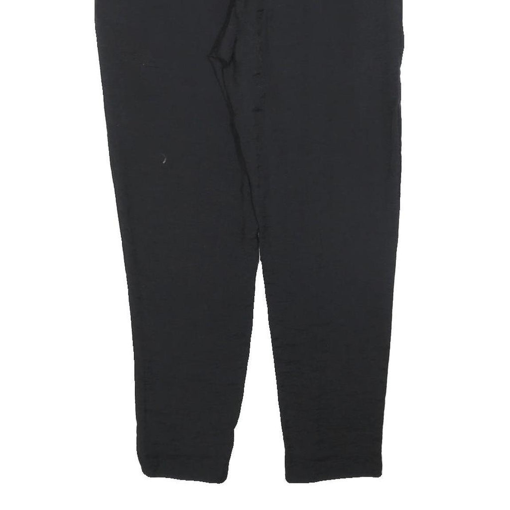 ALL SAINTS Womens Black Slim Fit Trousers W26 L26 Zip Polyester Blend