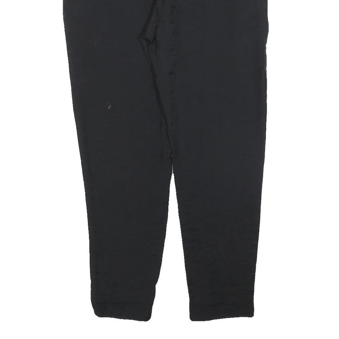 ALL SAINTS Womens Black Slim Fit Trousers W26 L26 Zip Polyester Blend