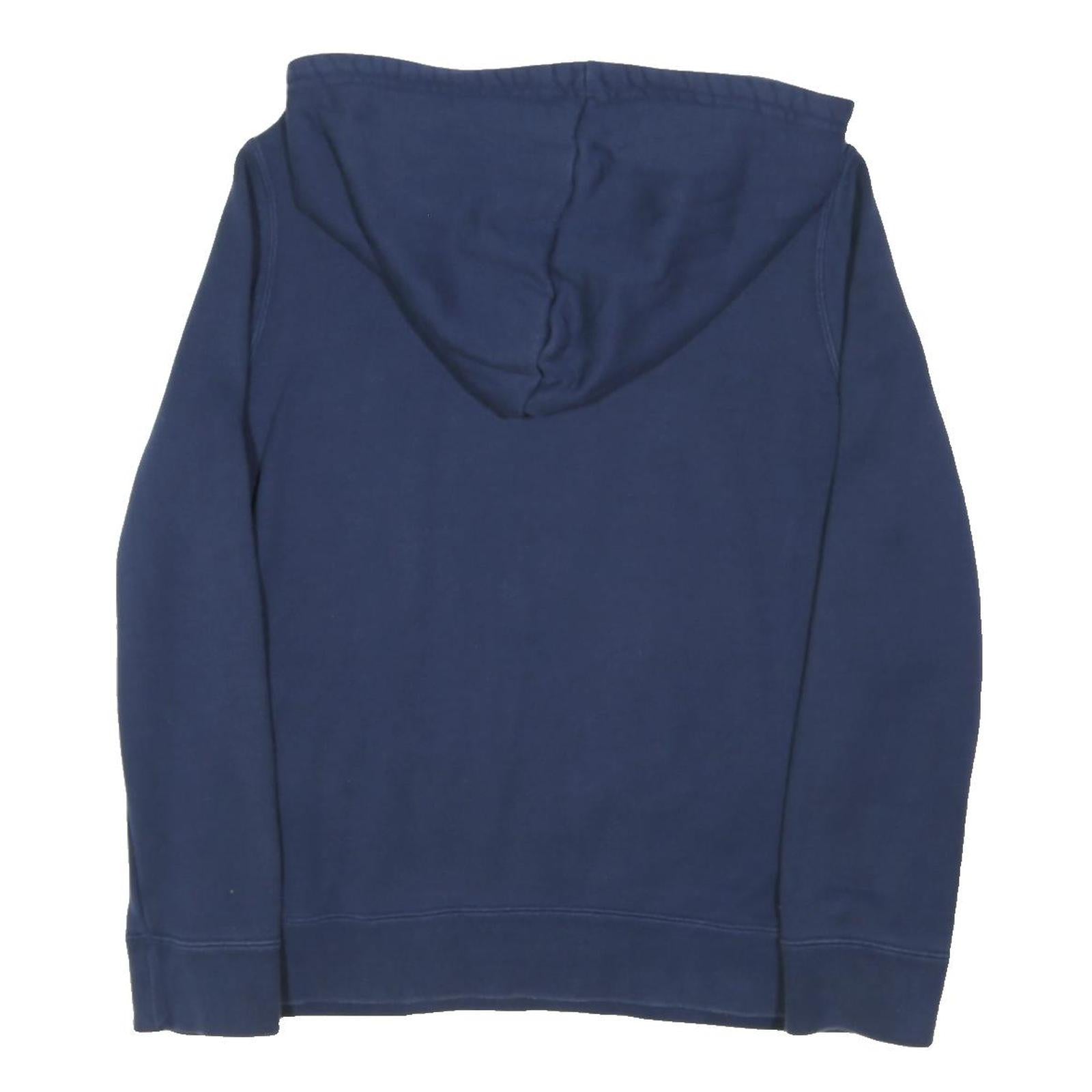 ADIDAS ORIGINALS Womens Navy Blue Hoodie UK 12 Cotton Blend Pullover