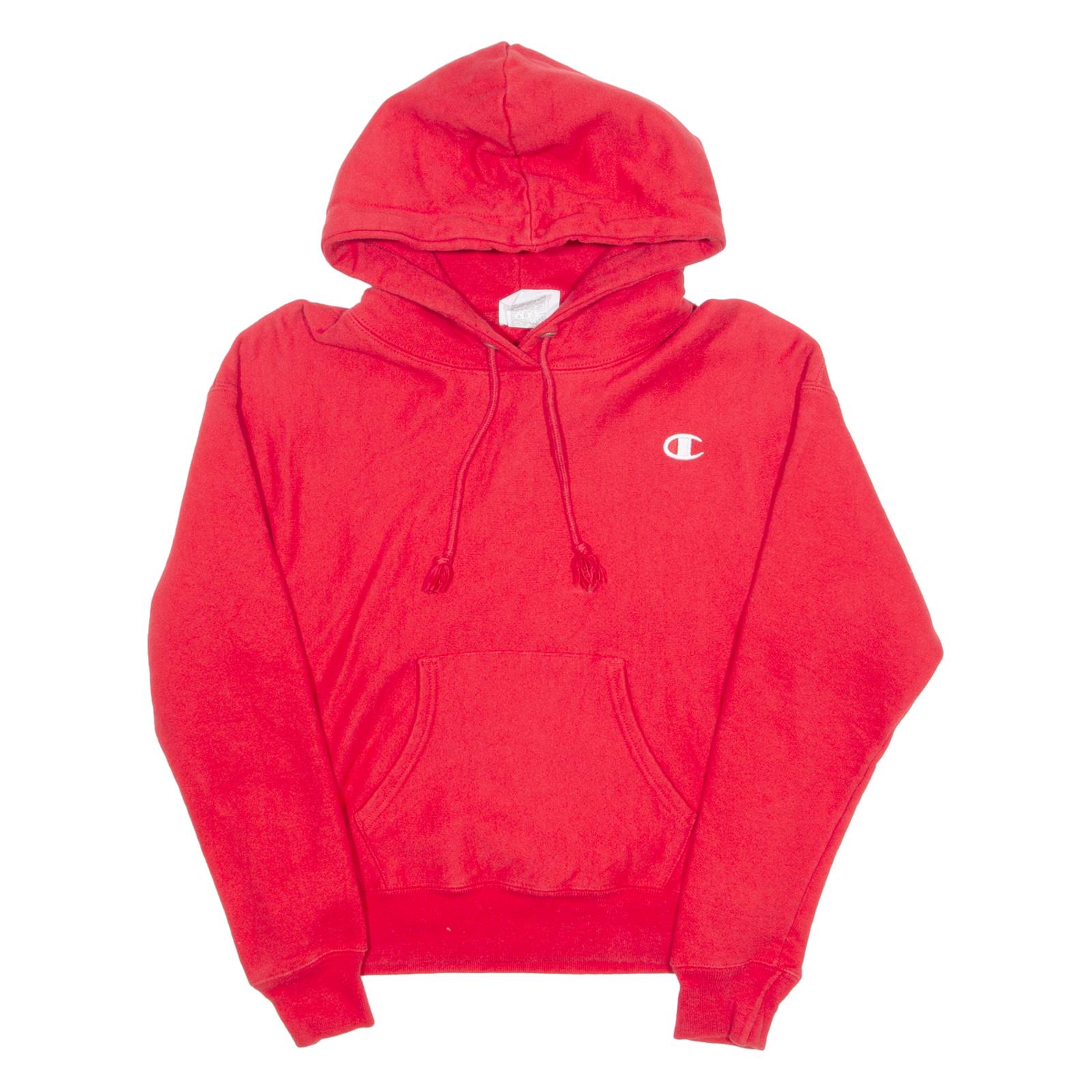 CHAMPION REVERSE WEAVE Mens Red Hoodie XS