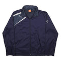 PUMA Mens Navy Blue Zip Track Jacket L Polyester Colourblock Athletic Sportswear