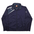 PUMA Mens Navy Blue Zip Track Jacket L Polyester Colourblock Athletic Sportswear