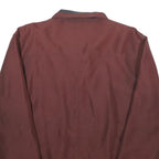 KING CLUB Mens Maroon Jacket S Polyester Plain Zip Closure Casual Wear