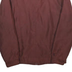 KING CLUB Mens Maroon Jacket S Polyester Plain Zip Closure Casual Wear