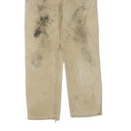 DICKIES Mens Regular Fit Beige Cotton Blend Trousers W34 L30 Workwear Durable