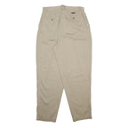 WOOLRICH Womens Cotton Relaxed Beige Trousers W31 L30 Casual Zip Closure