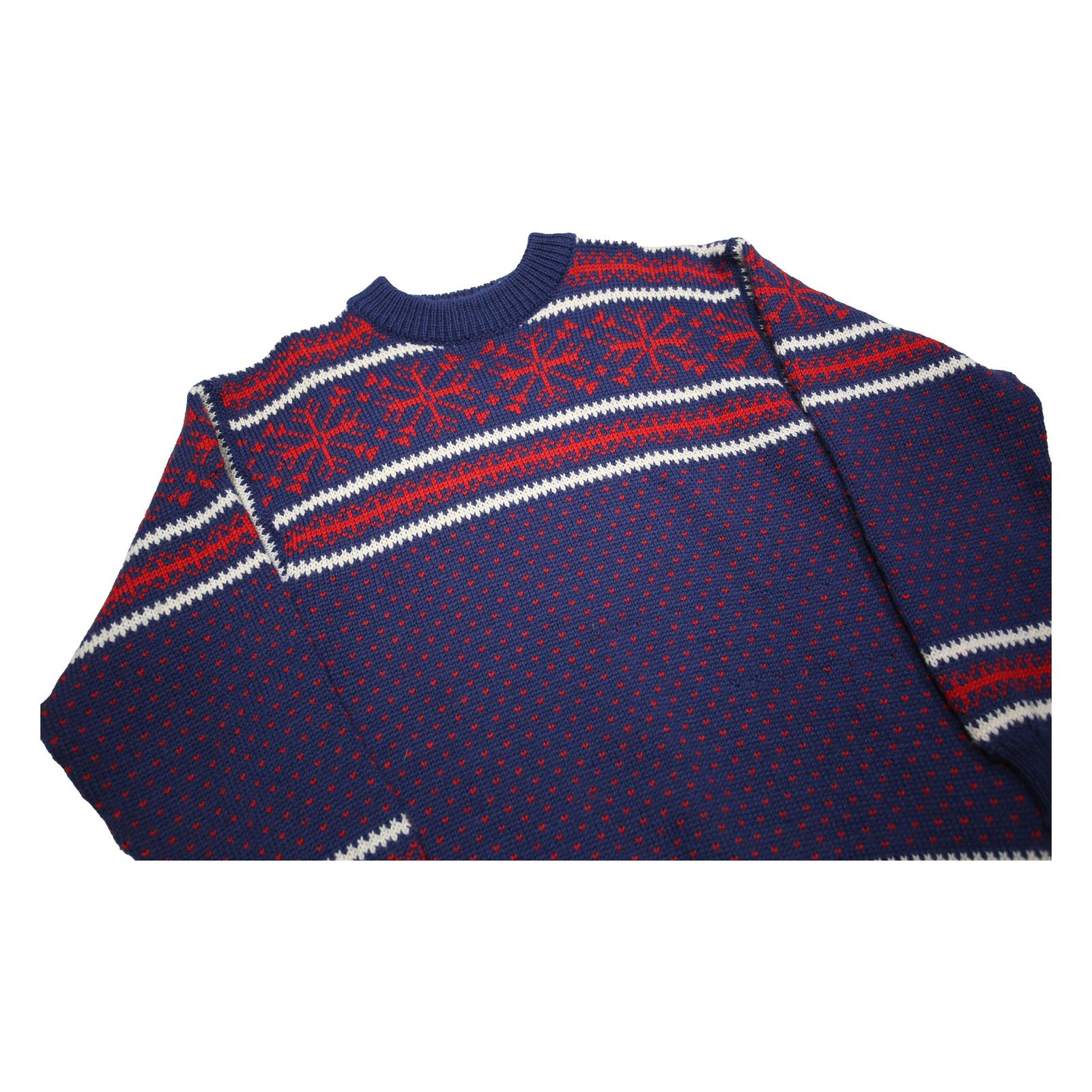 DALE OF NORWAY Womens Blue & Red Patterned Jumper Crew Neck Chunky Knit M Wool