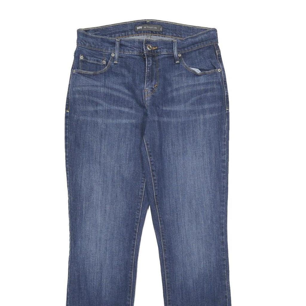 LEVI'S 505 Womens Jeans Blue Regular Straight Denim Medium W26 L32 Classic Style