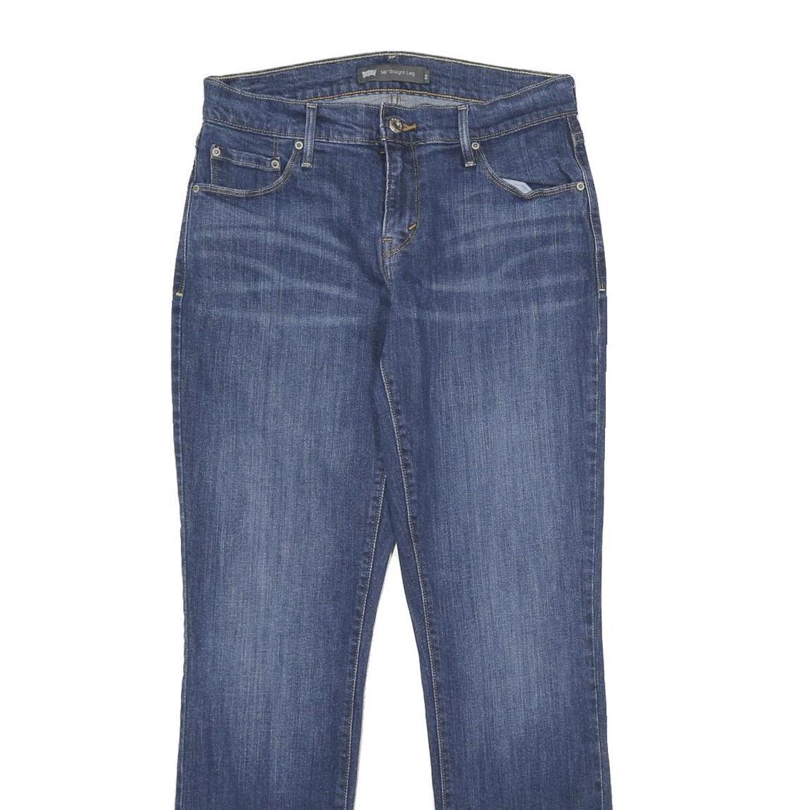 LEVI'S 505 Womens Jeans Blue Regular Straight Denim Medium W26 L32 Classic Style