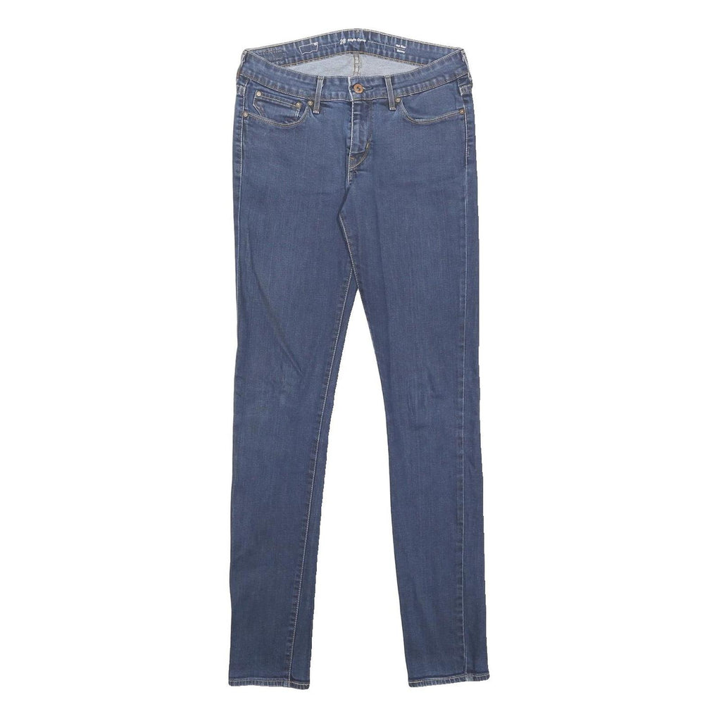 LEVI'S Womens Slim Blue Denim Jeans W28 L34 Classic Zip Cotton Blend