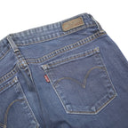 LEVI'S Womens Slim Blue Denim Jeans W28 L34 Classic Zip Cotton Blend