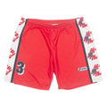 SAVAGE Mens Sports Shorts Red Relaxed XL W32