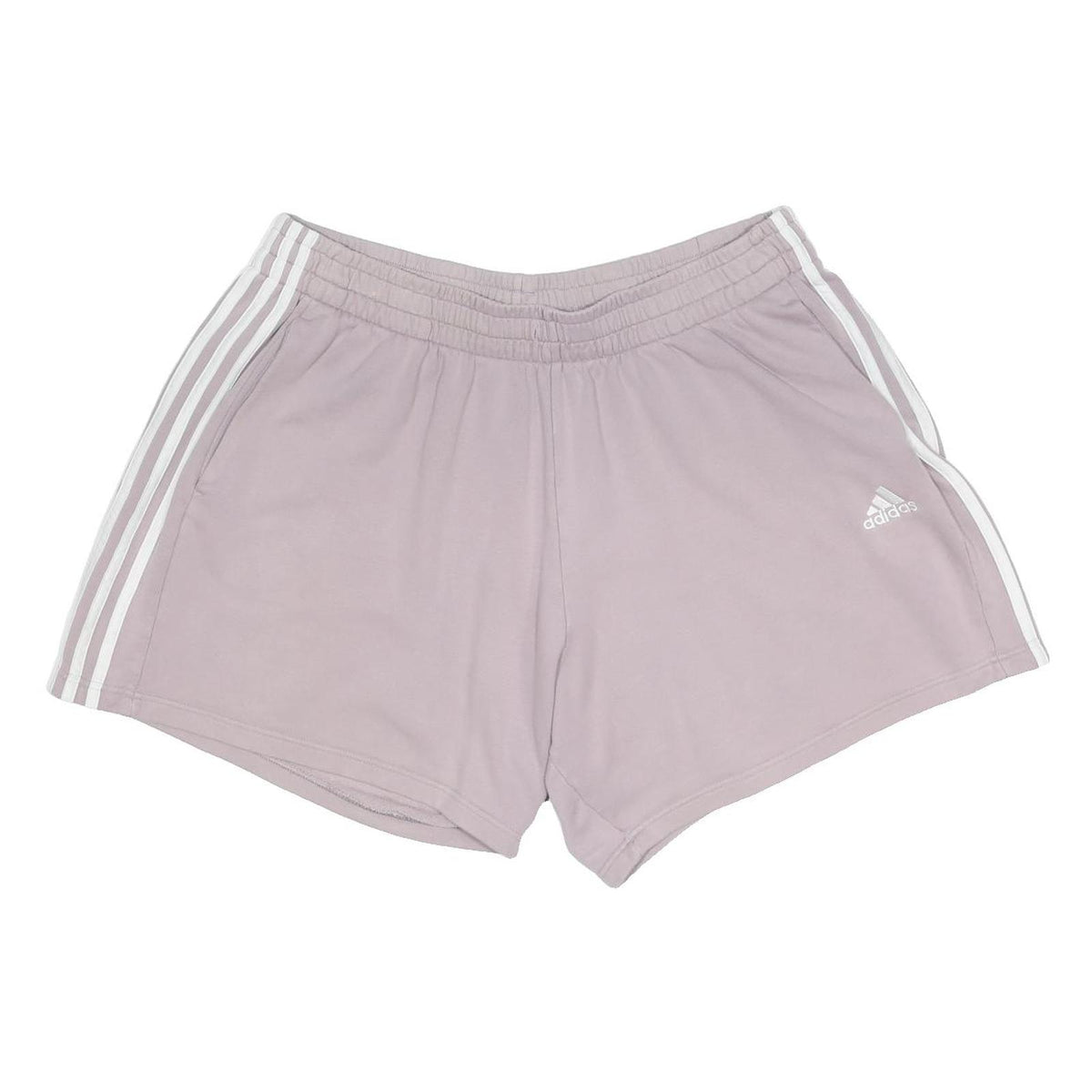 ADIDAS Womens Shorts Pink Casual Cotton Blend 2XL W36 Elastic Waistband
