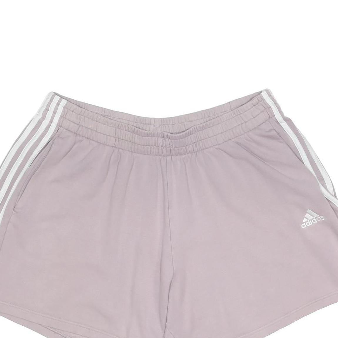 ADIDAS Womens Shorts Pink Casual Cotton Blend 2XL W36 Elastic Waistband