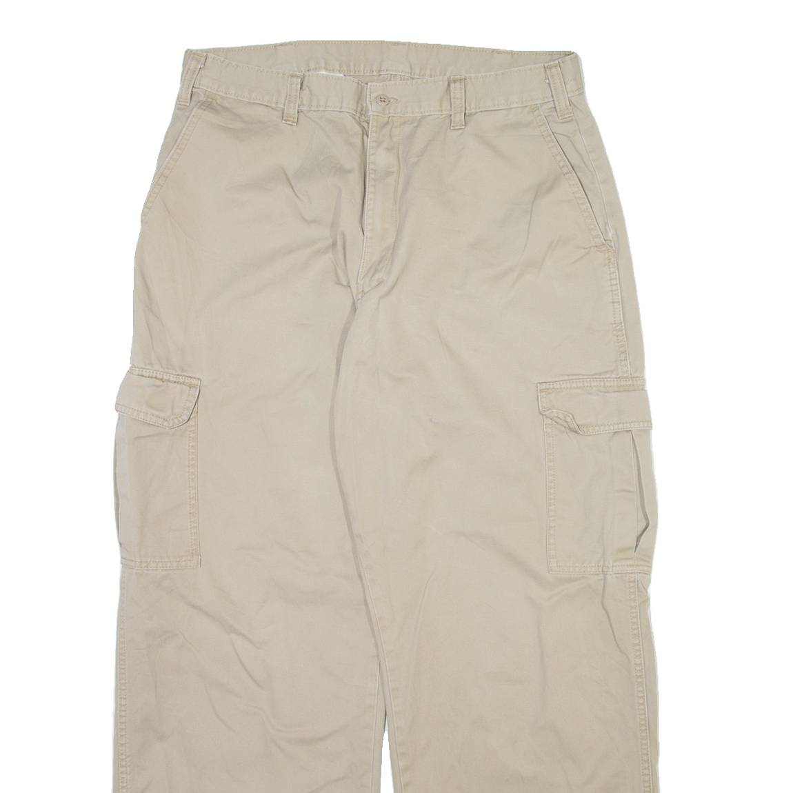 DICKIES Cargo Mens Trousers Beige Relaxed Straight W34 L30