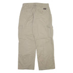 DICKIES Cargo Mens Trousers Beige Relaxed Straight W34 L30