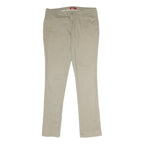 DICKIES Womens Cotton Blend Beige Regular Fit Straight Trousers W32 L32 Workwear