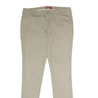 DICKIES Womens Cotton Blend Beige Regular Fit Straight Trousers W32 L32 Workwear