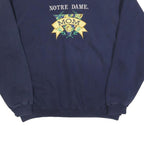 LA RED FORD Womens Navy Blue Notre Dame Mom Crew Neck 2XL Cotton Blend