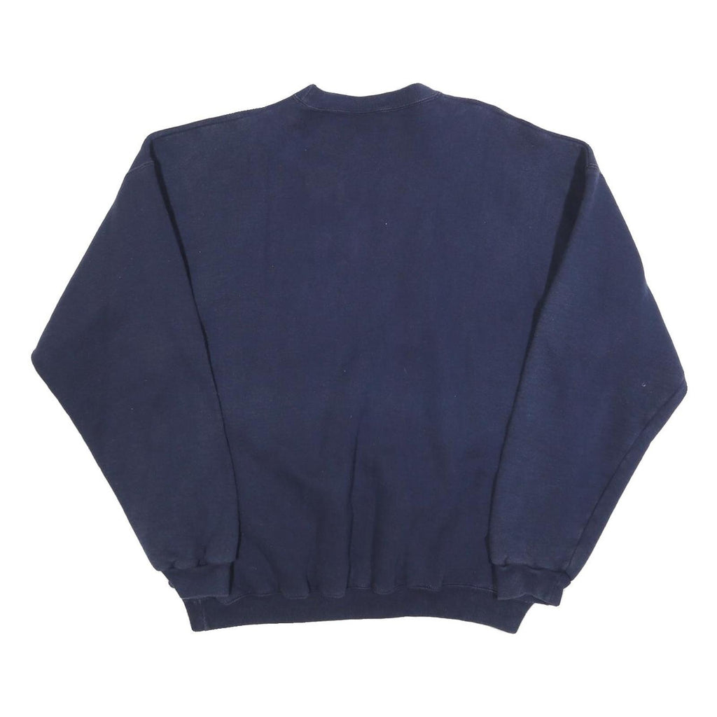 LA RED FORD Womens Navy Blue Notre Dame Mom Crew Neck 2XL Cotton Blend