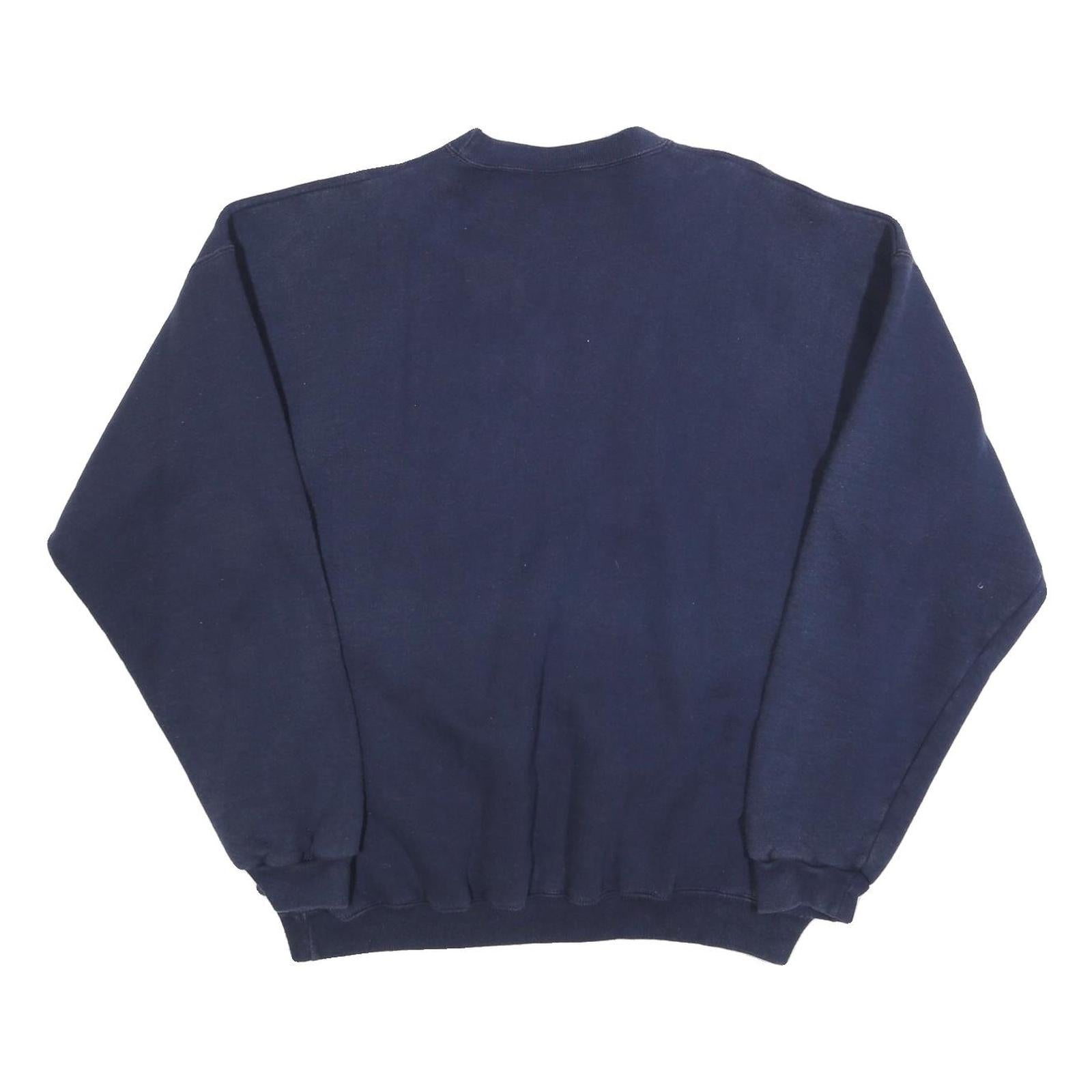 LA RED FORD Womens Navy Blue Notre Dame Mom Crew Neck 2XL Cotton Blend