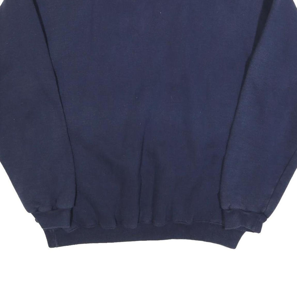 LA RED FORD Womens Navy Blue Notre Dame Mom Crew Neck 2XL Cotton Blend