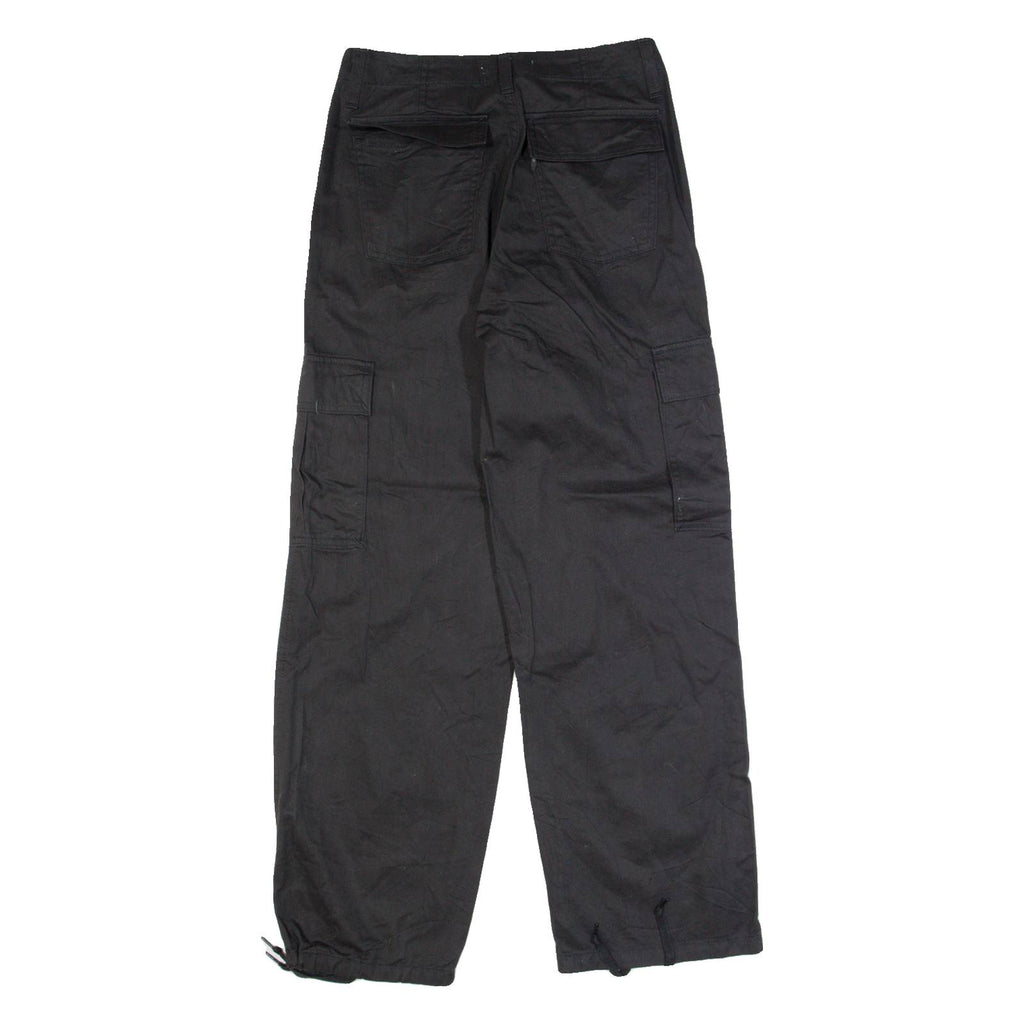 LEVI'S 95 Baggy Womens Trousers Black Relaxed Straight W24 L30