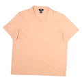 CALVIN KLEIN Mens Peach Short Sleeve Plain XL Cotton Polo Shirt Casual Wear
