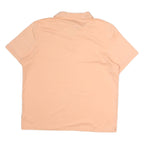 CALVIN KLEIN Mens Peach Short Sleeve Plain XL Cotton Polo Shirt Casual Wear