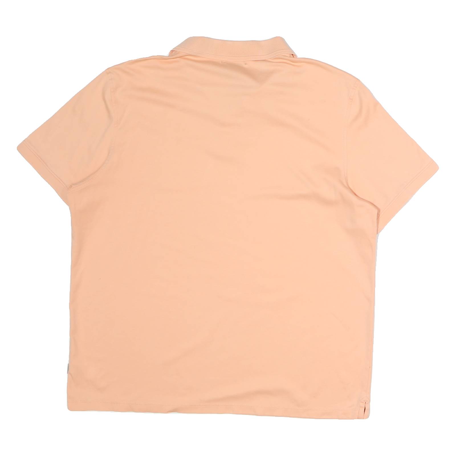 CALVIN KLEIN Mens Peach Short Sleeve Plain XL Cotton Polo Shirt Casual Wear