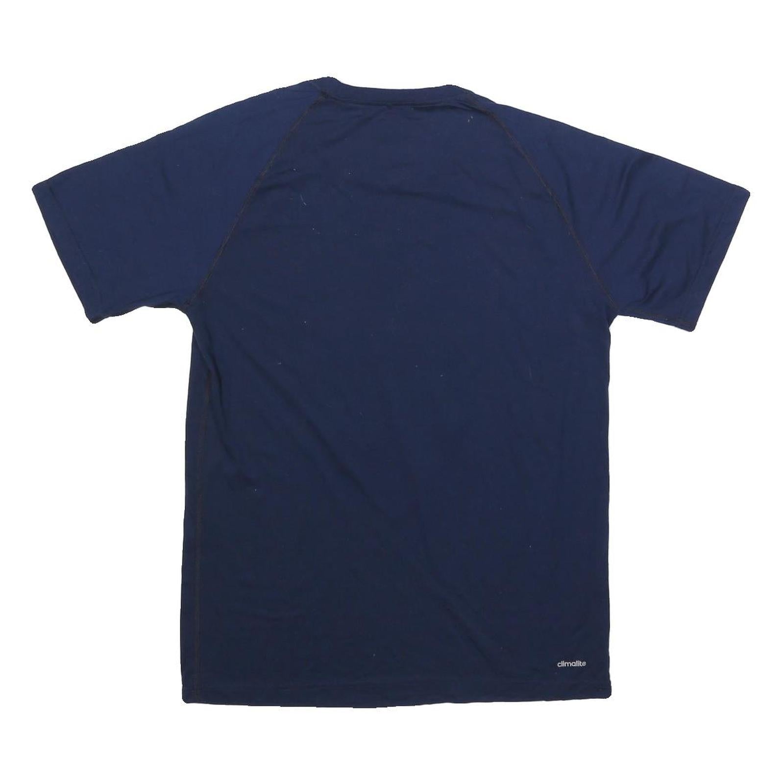 ADIDAS Mens Navy LA Galaxy Graphic T-Shirt M Short Sleeve Crew Neck Sportswear