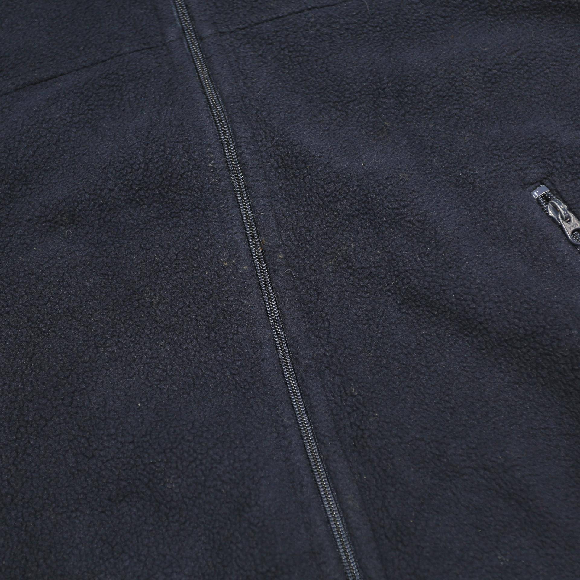 TOMMY HILFIGER Mens Navy Blue Fleece Gilet L Polyester Zip Pocketed Casual