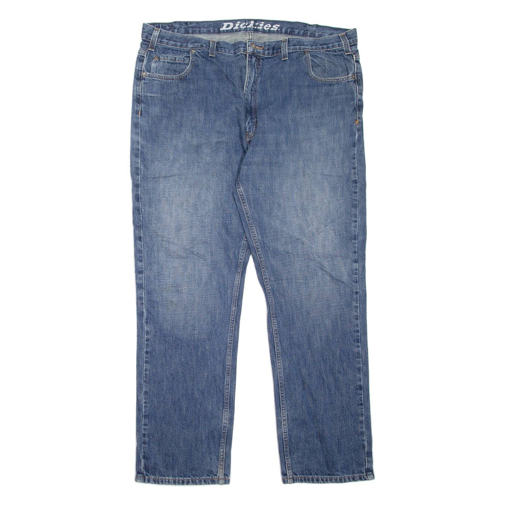 DICKIES Workwear Mens Jeans Blue Regular Straight Stone Wash W40 L31