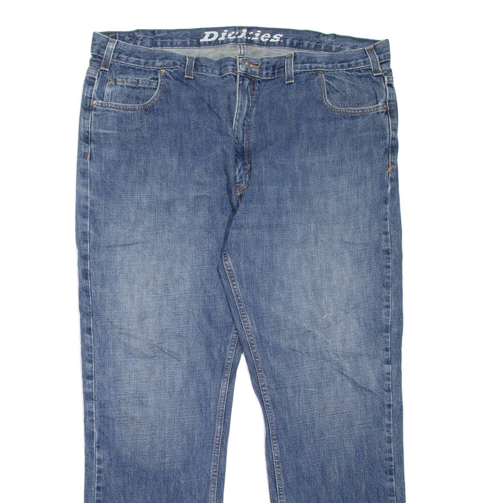 DICKIES Workwear Mens Jeans Blue Regular Straight Stone Wash W40 L31