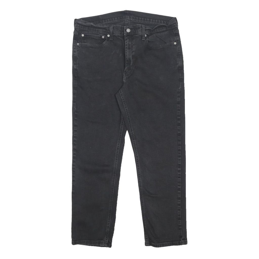 LEVI'S 541 Mens Jeans Black Slim Skinny Denim W36 L30 Stretch Cotton Blend Zip