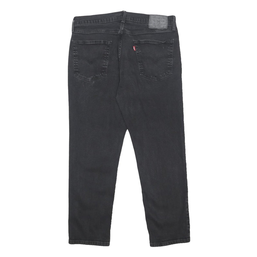 LEVI'S 541 Mens Jeans Black Slim Skinny Denim W36 L30 Stretch Cotton Blend Zip