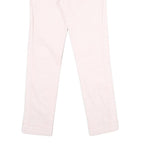 DIESEL Womens Cotton Blend Pink Regular Straight Trousers W27 L29 Stylish Zip