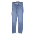 LEVI'S 524 Womens Slim Skinny Denim Medium Blue W27 L32 Stretch Cotton Blend Zip