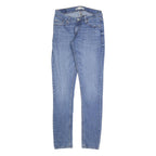 LEVI'S 524 Womens Slim Skinny Denim Medium Blue W27 L32 Stretch Cotton Blend Zip