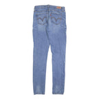 LEVI'S 524 Womens Slim Skinny Denim Medium Blue W27 L32 Stretch Cotton Blend Zip