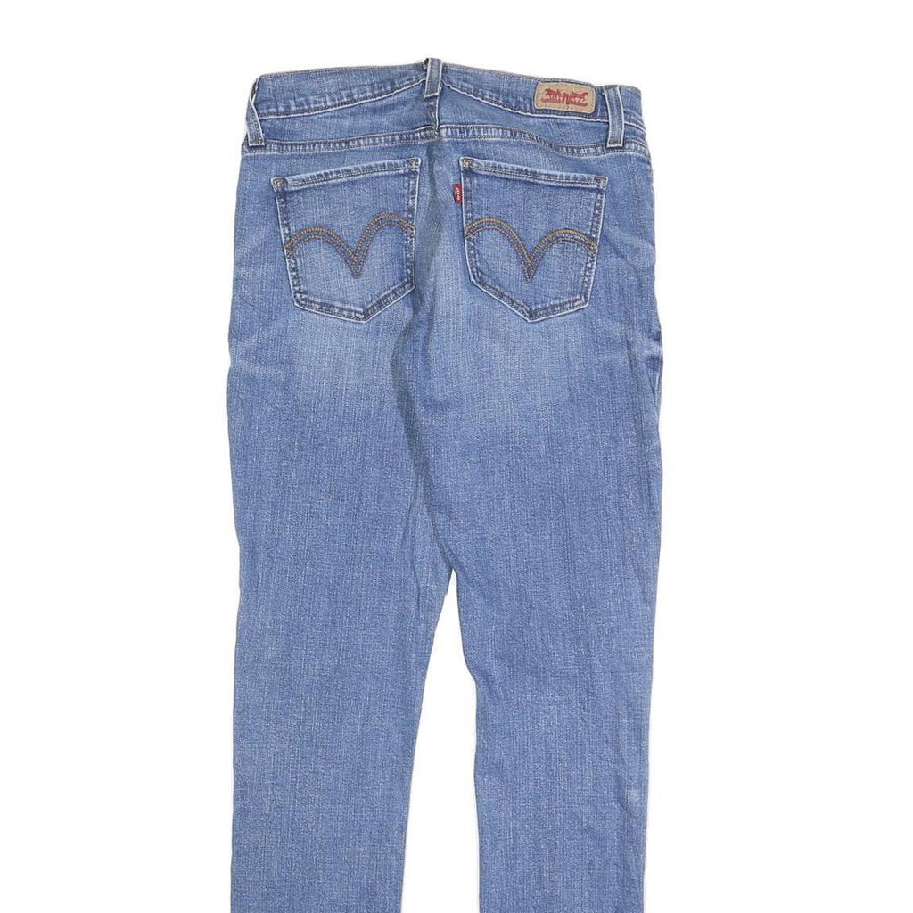 LEVI'S 524 Womens Slim Skinny Denim Medium Blue W27 L32 Stretch Cotton Blend Zip