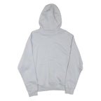 NIKE Mens White Pullover Hoodie M Cotton Blend Jersey Sports Logo 72 Print