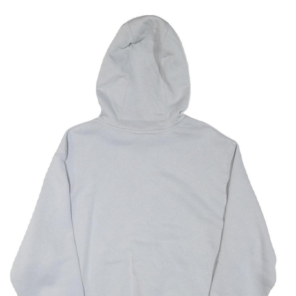 NIKE Mens White Pullover Hoodie M Cotton Blend Jersey Sports Logo 72 Print